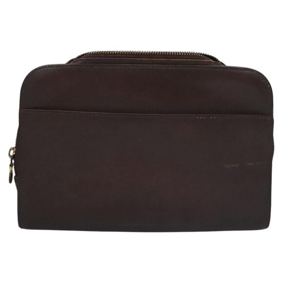 LOUIS VUITTON Taiga Baikal Clutch Bag Acajou M30186 LV Auth ti2637 - Picture 2 of 16